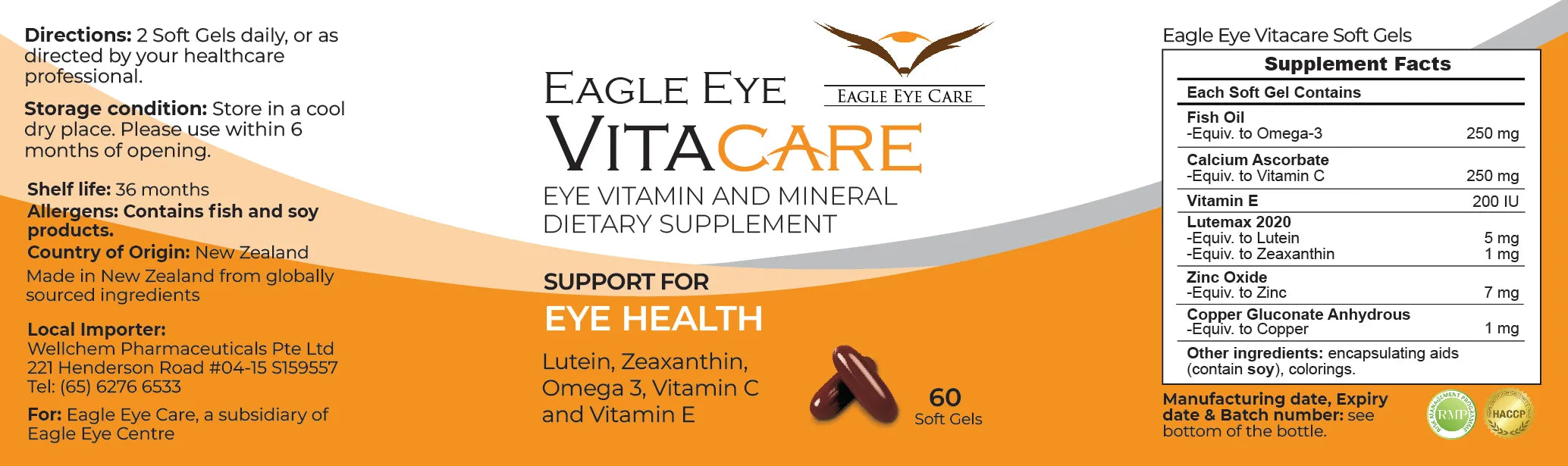 Eagle Eye Vitacare - Eye Supplement for Vision Health