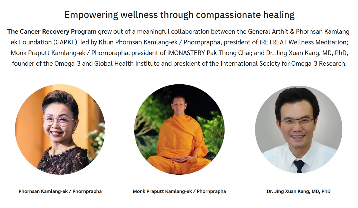 Cancer Recovery Program (iRetreat) - FREE SPONSORSHIP