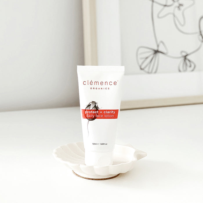 Clemence Organics Protect + Clarify Daily Face Lotion 50ml