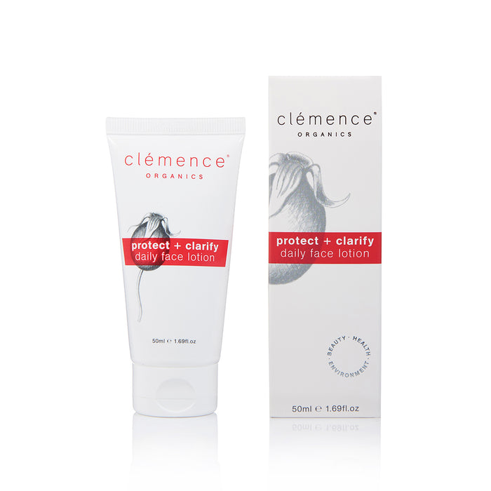 Clemence Organics Protect + Clarify Daily Face Lotion 50ml
