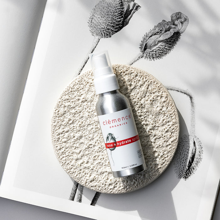 Clemence Organic Tone + Hydrate Spritz 100ml (expiration end July 2026)