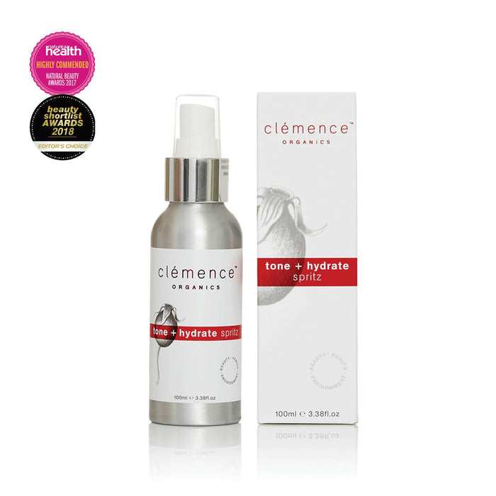Clemence Organic Tone + Hydrate Spritz 100ml (expiration end July 2026)